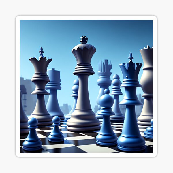 Download wallpapers 3d chess, neon light, 3d chessboard, blue