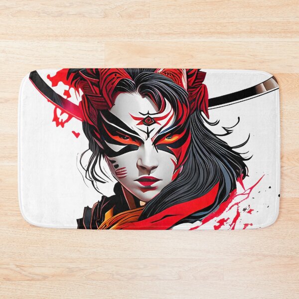 Item preview, The Art of Kumadori - A Woman's Portrait Against a Background of Blood designed and sold by GalihDA.