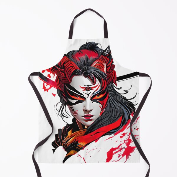 Item preview, The Art of Kumadori - A Woman's Portrait Against a Background of Blood designed and sold by GalihDA.