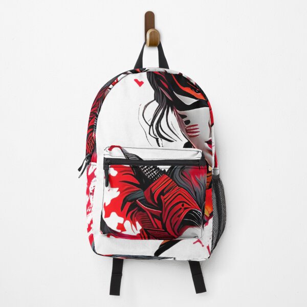 Item preview, The Art of Kumadori - A Woman's Portrait Against a Background of Blood designed and sold by GalihDA.