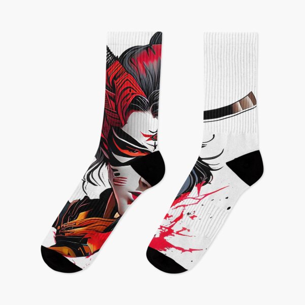 Item preview, The Art of Kumadori - A Woman's Portrait Against a Background of Blood designed and sold by GalihDA.