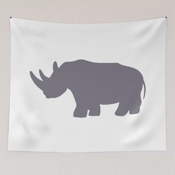 Item preview, Silver Rhino Jungle Art designed and sold by dcohea.