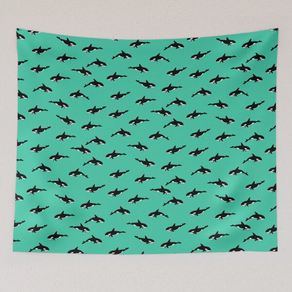 Item preview, Green Orca/ killer whale Pattern designed and sold by SOFIE in SEOUL.