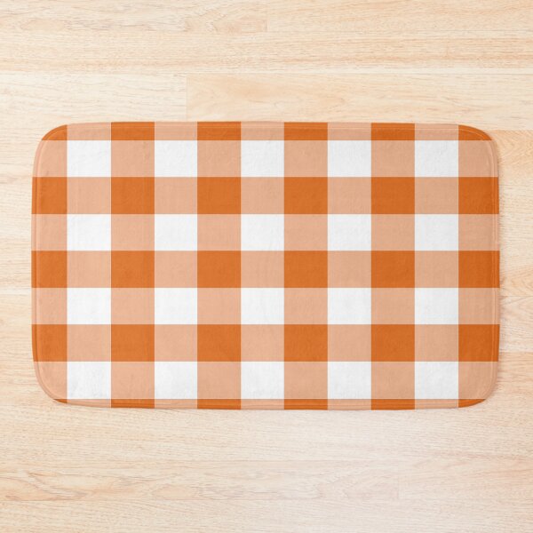 Item preview, Burnt Orange Gingham Checkerboard Pattern designed and sold by burbankdesigns.