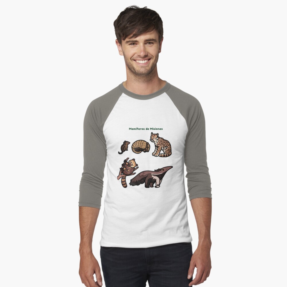 Item preview, Baseball ¾ Sleeve T-Shirt designed and sold by moobloom.