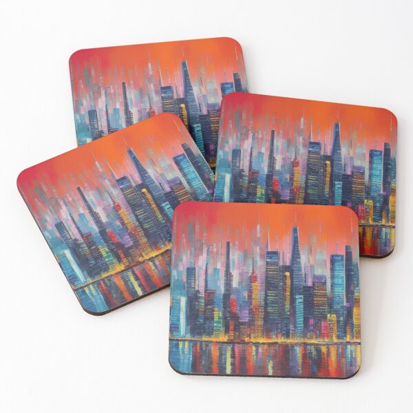 Item preview, bustling cityscape designed and sold by magicAI-qtr.