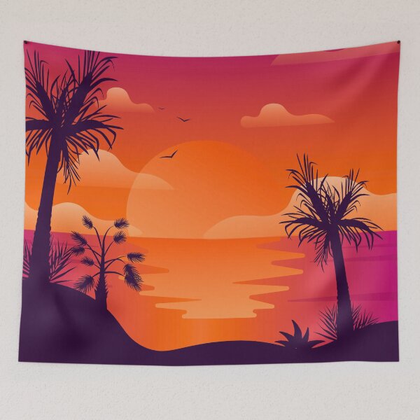 Item preview, Coconut Palm Trees On Beach designed and sold by TheCatmeow2000.