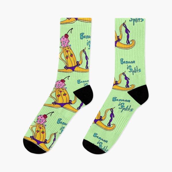 Item preview, Banana, banana split, splits, contortionist, fruit, banana peel, burlesque, ice cream, dessert  designed and sold by MickeyLaLa.