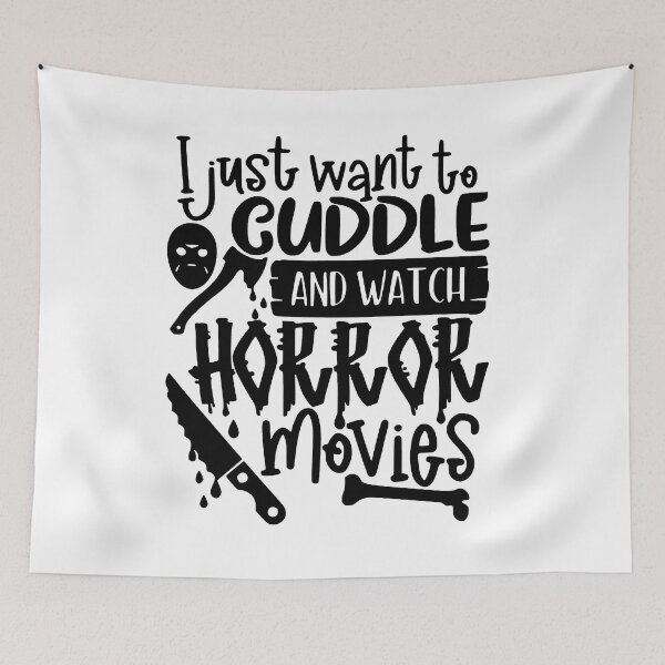 Item preview, I Just Want To Cuddle And Watch Horror Movies designed and sold by AbundanceSeed.