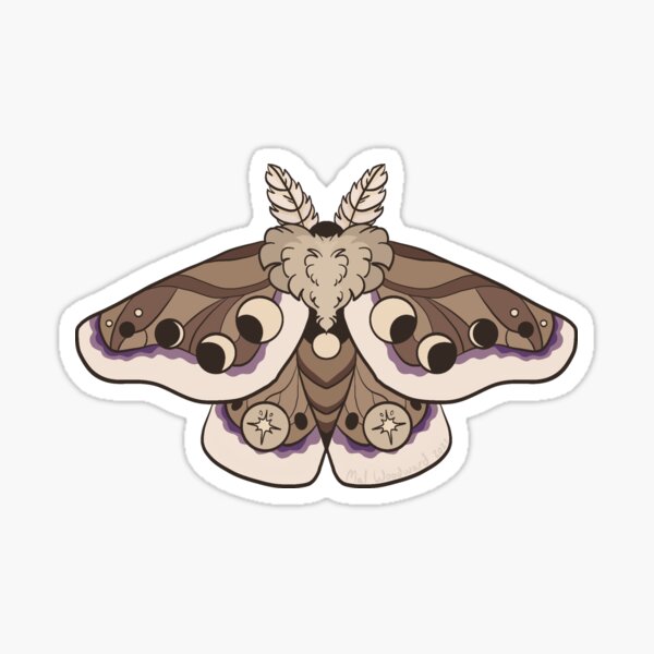 Moth Sticker – Fluffed Animals