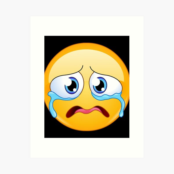 I miss You Stickman sketch, Tears Crying Internet meme Happiness, Super Sad  Face, smiley, sadness Poster by Mounir Khalfouf - Fine Art America