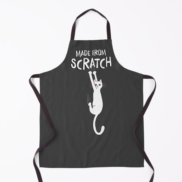 Item preview, Made From Scratch Funny White Cat Hanging On With Claws designed and sold by Jenn Inashvili.