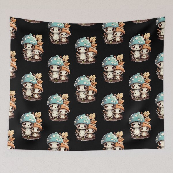 Item preview, cute kawaii colorful mushroom designed and sold by Quiki.