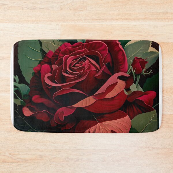 Item preview, Deep Red Rose designed and sold by botanicalartAI.