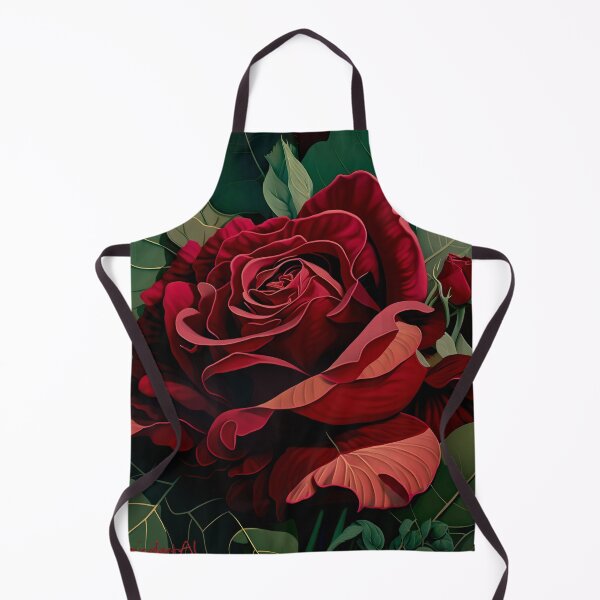 Item preview, Deep Red Rose designed and sold by botanicalartAI.