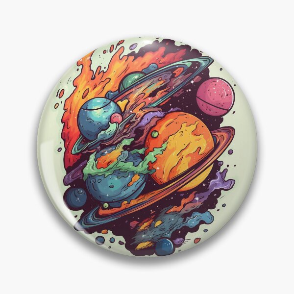 Item preview, Colliding Planets in Space designed and sold by RubberSoulGoods.