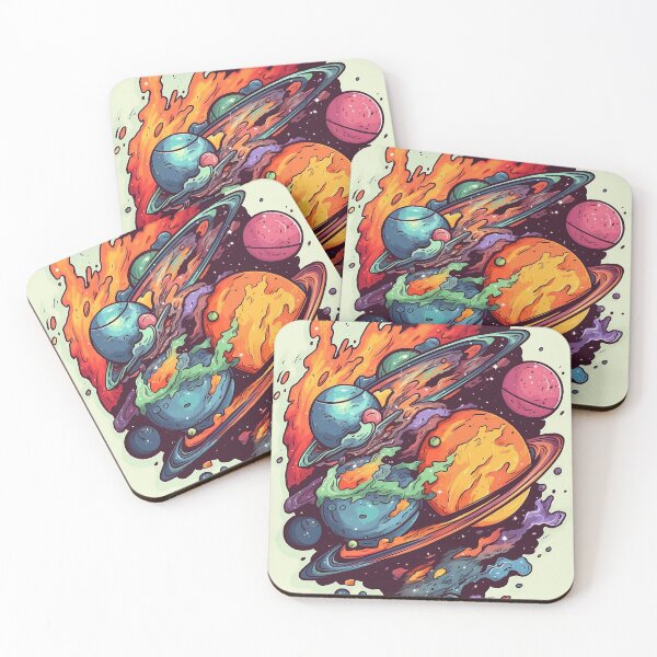 Item preview, Colliding Planets in Space designed and sold by RubberSoulGoods.