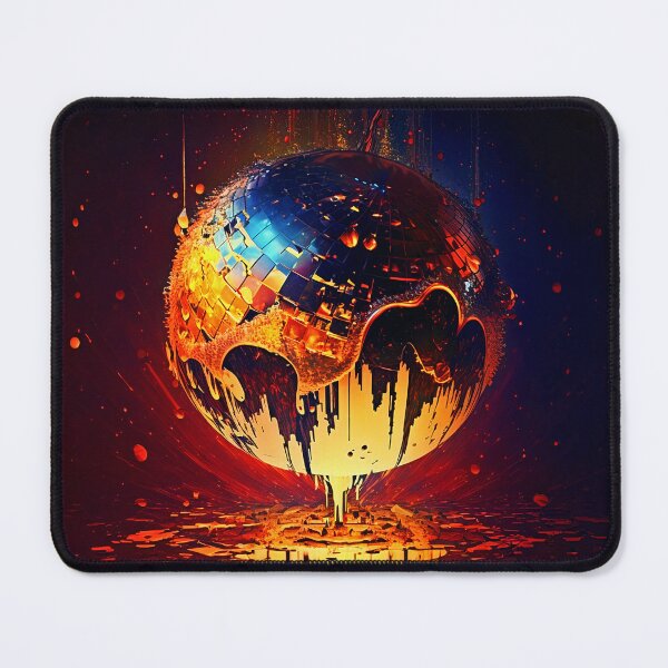 Item preview, Disco ball melting on a dance floor of a Club. designed and sold by paulo silveira.