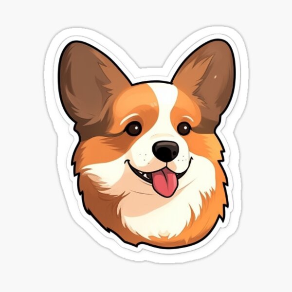 Item preview, Brave Corgi Adventures Sticker designed and sold by Dire Illustrations.