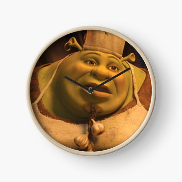 cook shrek  Clock for Sale by Alexis m