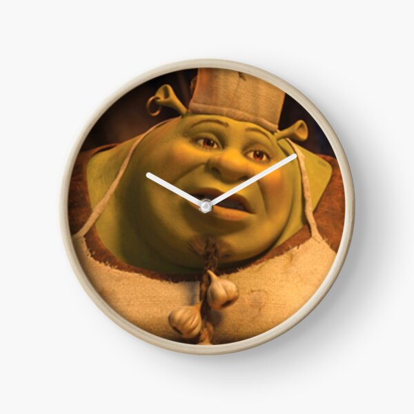 cook shrek  Clock for Sale by Alexis m