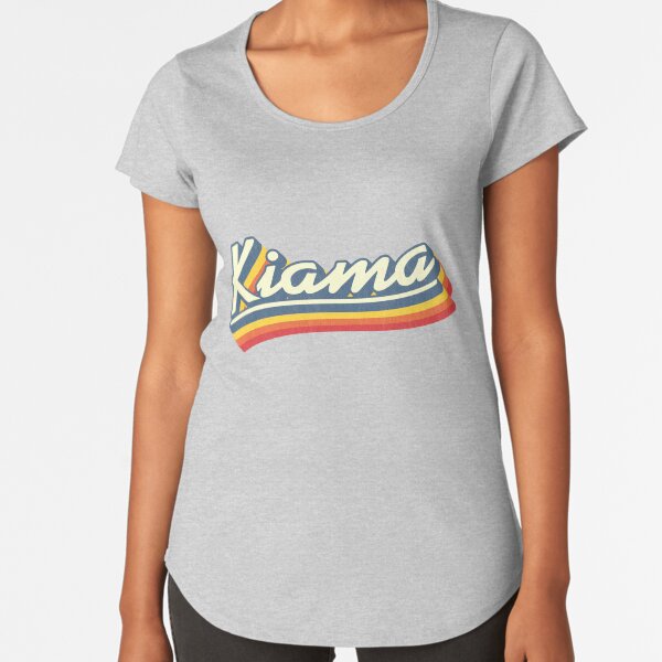 Kiama, NSW | Retro Rainbow Premium Scoop T-Shirt