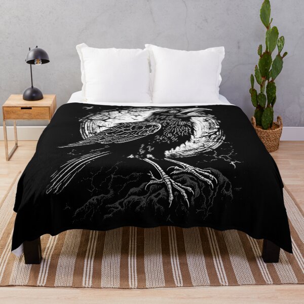 Item preview, Crow in Front of the Moon designed and sold by AaronNeedham.