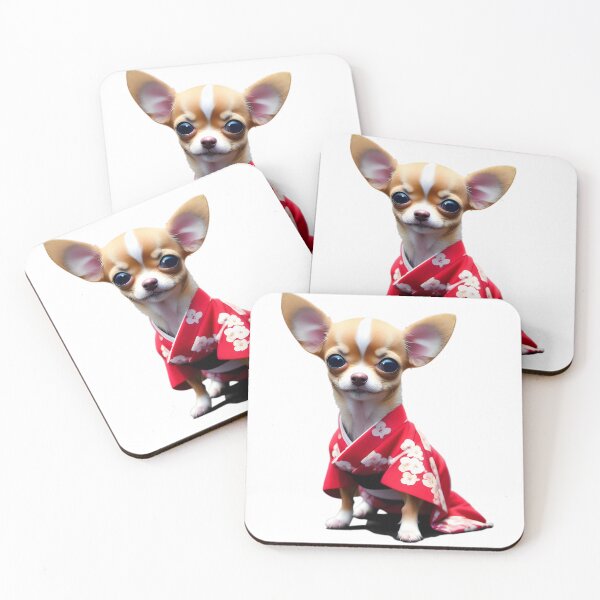 Item preview, Chihuahua Puppy in a Kimono designed and sold by thewolffpress.