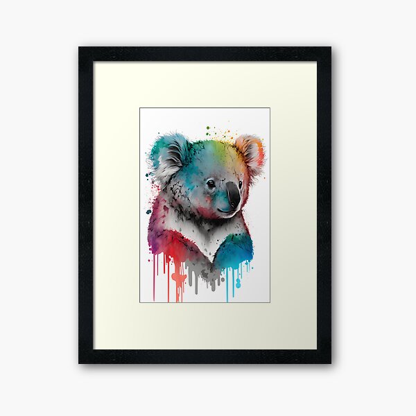 Watercolor Koala painting print Wall Art colorful Koala bear Poster cute  animal lover gift australian animal nursery cute gift prints Canvas Print  for Sale by SavageVision