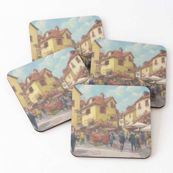 Item preview, charming European village designed and sold by magicAI-qtr.