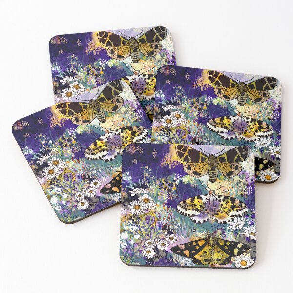 Item preview, Meadow Magpie Purple Yellow  designed and sold by StoryPieces.