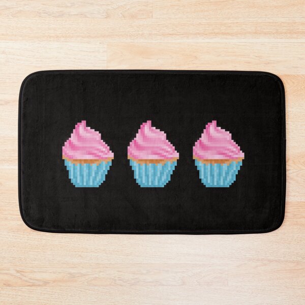 Item preview, Retro Pixel Pink Frosted Cupcakes  designed and sold by SAVANNAHNANDEZ.