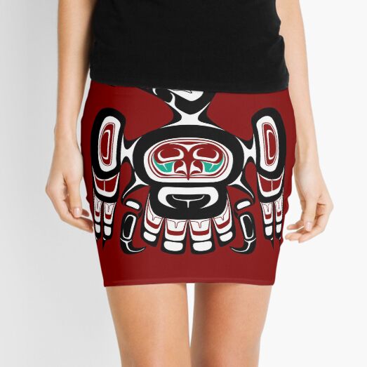 Northwest Pacific coast Kaigani Thunderbird Mini Skirt