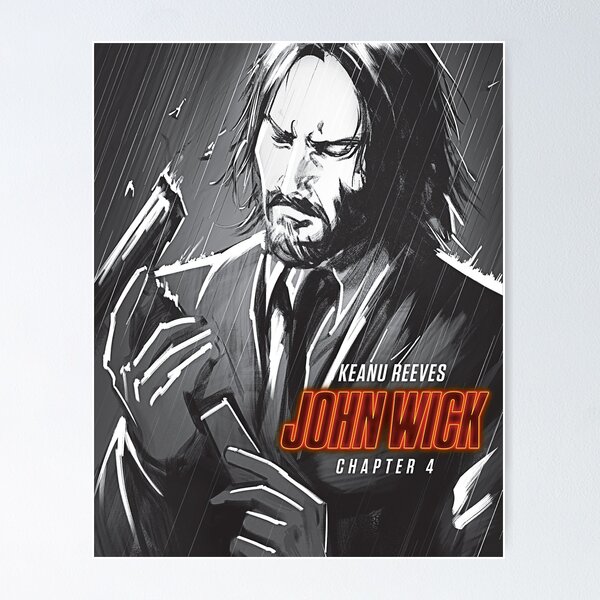 Artikel-Vorschau von John Wick Film, John Wick Kapitel 4, John Wick Filme, designt und verkauft von IchiVicius.