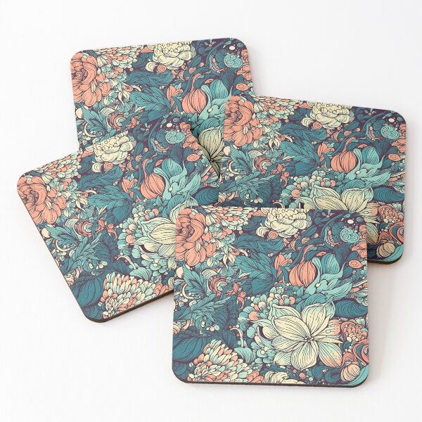 Item preview, Stunning Hand-Painted Style Modern Floral Digital Pattern designed and sold by ClericDesign.