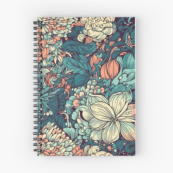 Item preview, Stunning Hand-Painted Style Modern Floral Digital Pattern designed and sold by ClericDesign.