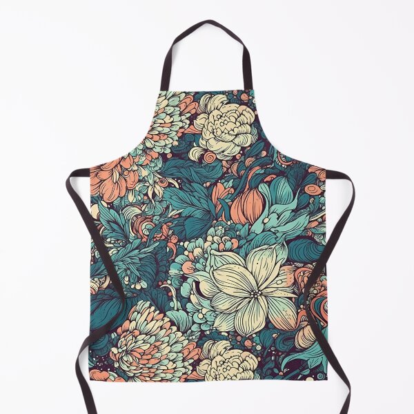 Item preview, Stunning Hand-Painted Style Modern Floral Digital Pattern designed and sold by ClericDesign.