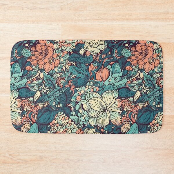 Item preview, Stunning Hand-Painted Style Modern Floral Digital Pattern designed and sold by ClericDesign.
