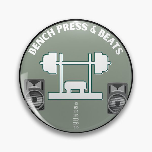 Item preview, bench press and beats designed and sold by RiseSetOnline.