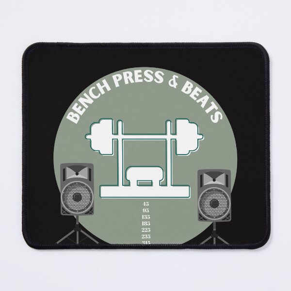 Item preview, bench press and beats designed and sold by RiseSetOnline.