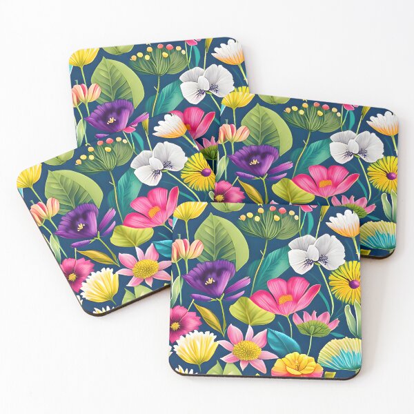 Item preview, Colorful Flowers Painting designed and sold by MidasPrints.