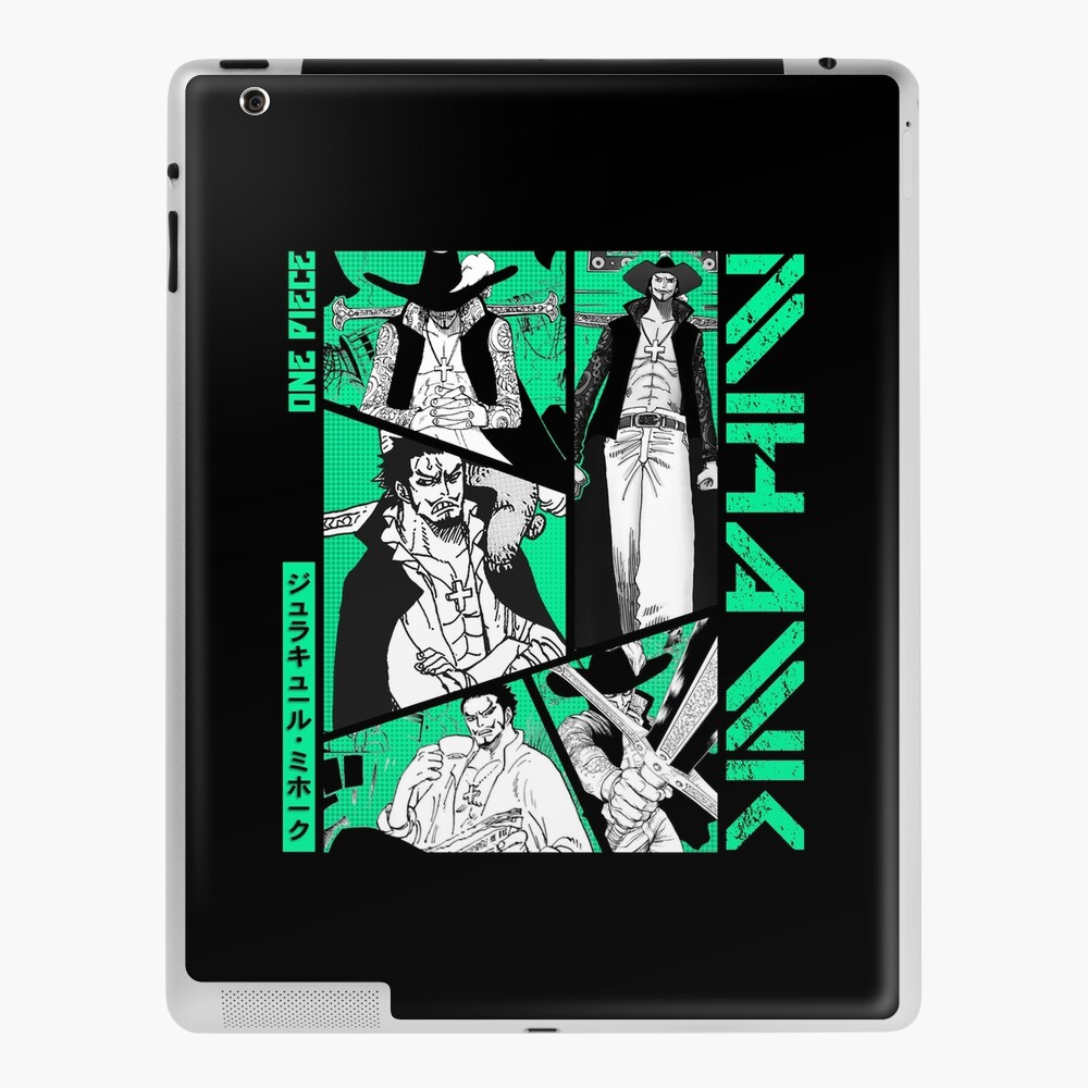 Dracule Mihawk - One Piece v.3 color version iPad Case & Skin for