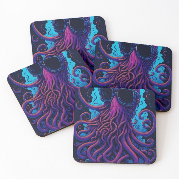 Item preview, neon octopus designed and sold by JohnYabeta.
