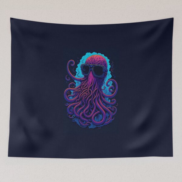 Item preview, neon octopus designed and sold by JohnYabeta.