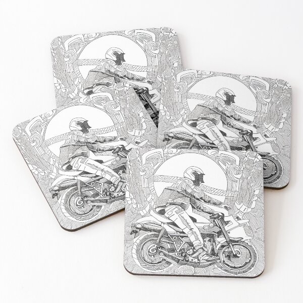 Item preview, Mandala Motorcycle Digital Art designed and sold by PrairieRidgeDesigns.
