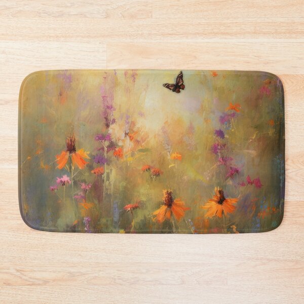 Item preview, Summer golden hour field and butterfly designed and sold by Red Witch Art.
