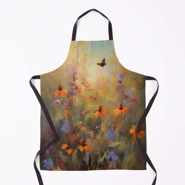 Item preview, Summer golden hour field and butterfly designed and sold by Red Witch Art.