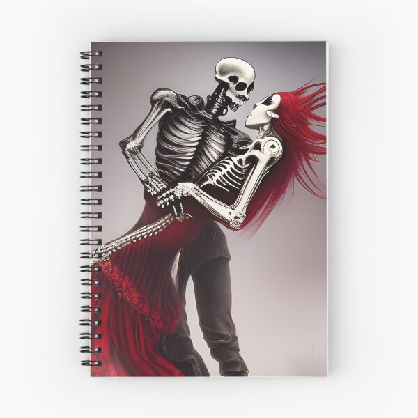 Item preview, Dancing skeleton couple, skeleton love designed and sold by GothicRubette.