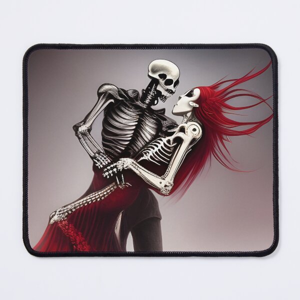 Item preview, Dancing skeleton couple, skeleton love designed and sold by GothicRubette.