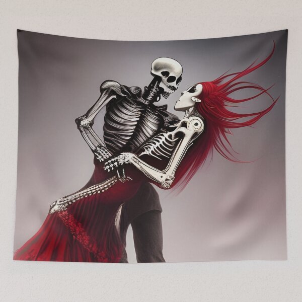 Item preview, Dancing skeleton couple, skeleton love designed and sold by GothicRubette.